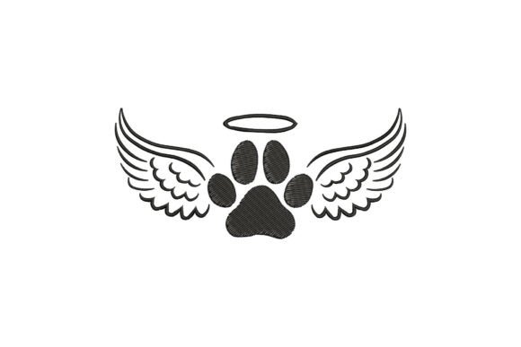 Angel Wings Paw Prints