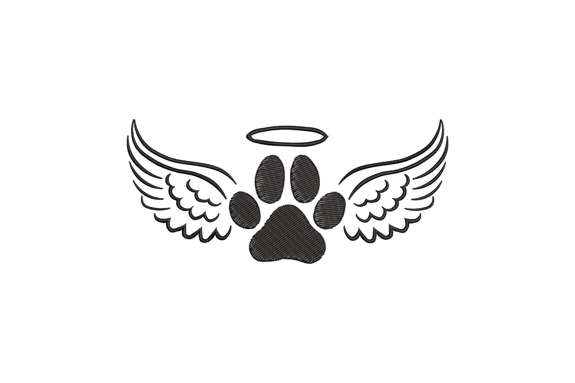 Angel Wings Paw Prints