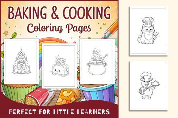 Baking & Cooking Coloring Pages