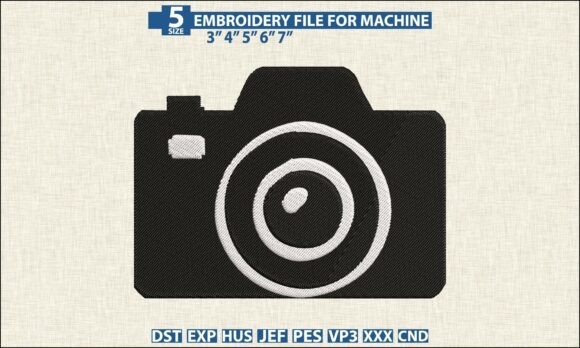 Camera Embroidery DST PES Pattern File