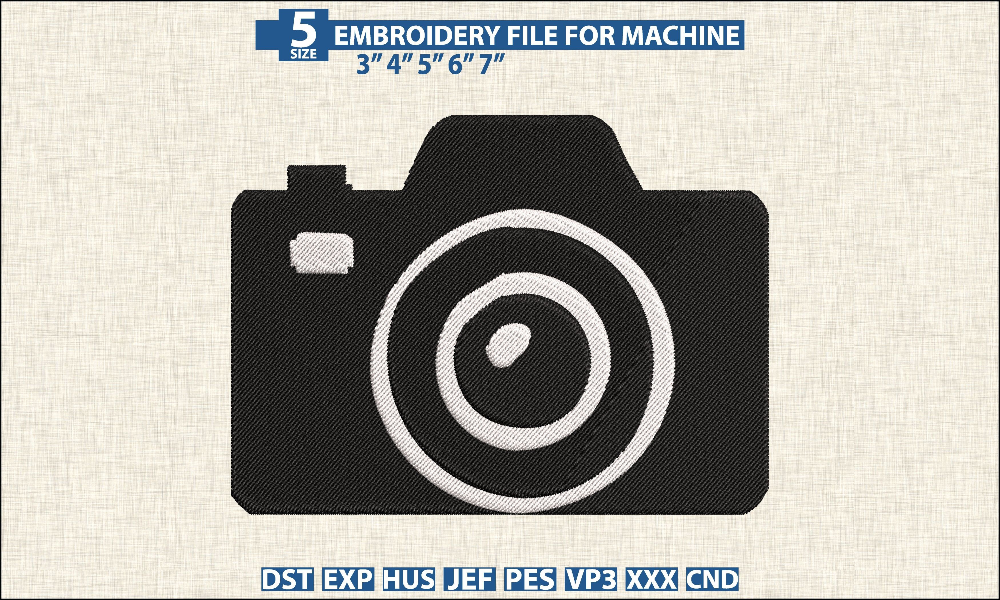 Camera Embroidery DST PES Pattern File