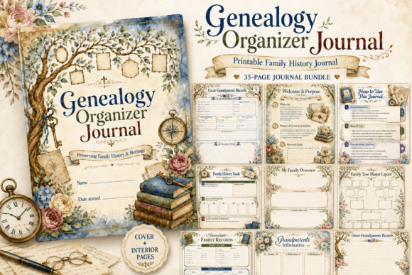 Genealogy Organizer Journal