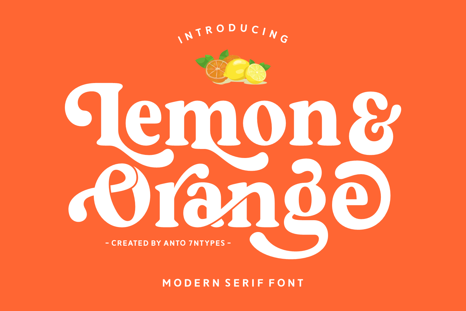 Lemon and Orange Font - photo 1