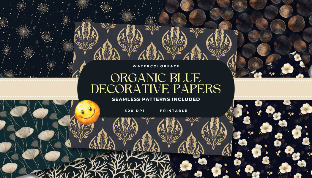 Midnight Blue Papers & Patterns
