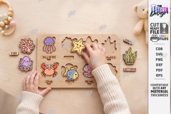 Montessori Kids Puzzle Laser Cut | Games