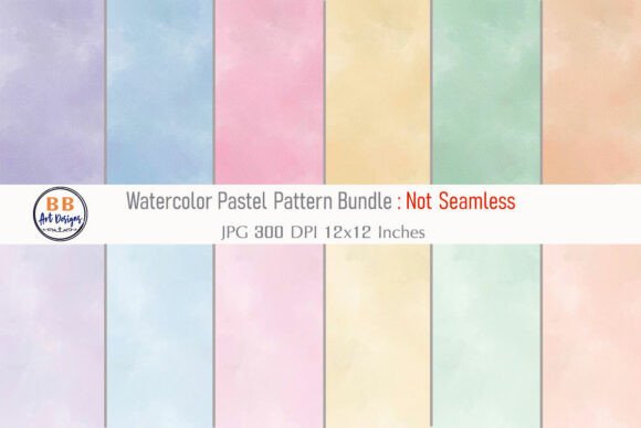 Pastel Watercolor Pattern Background JPG