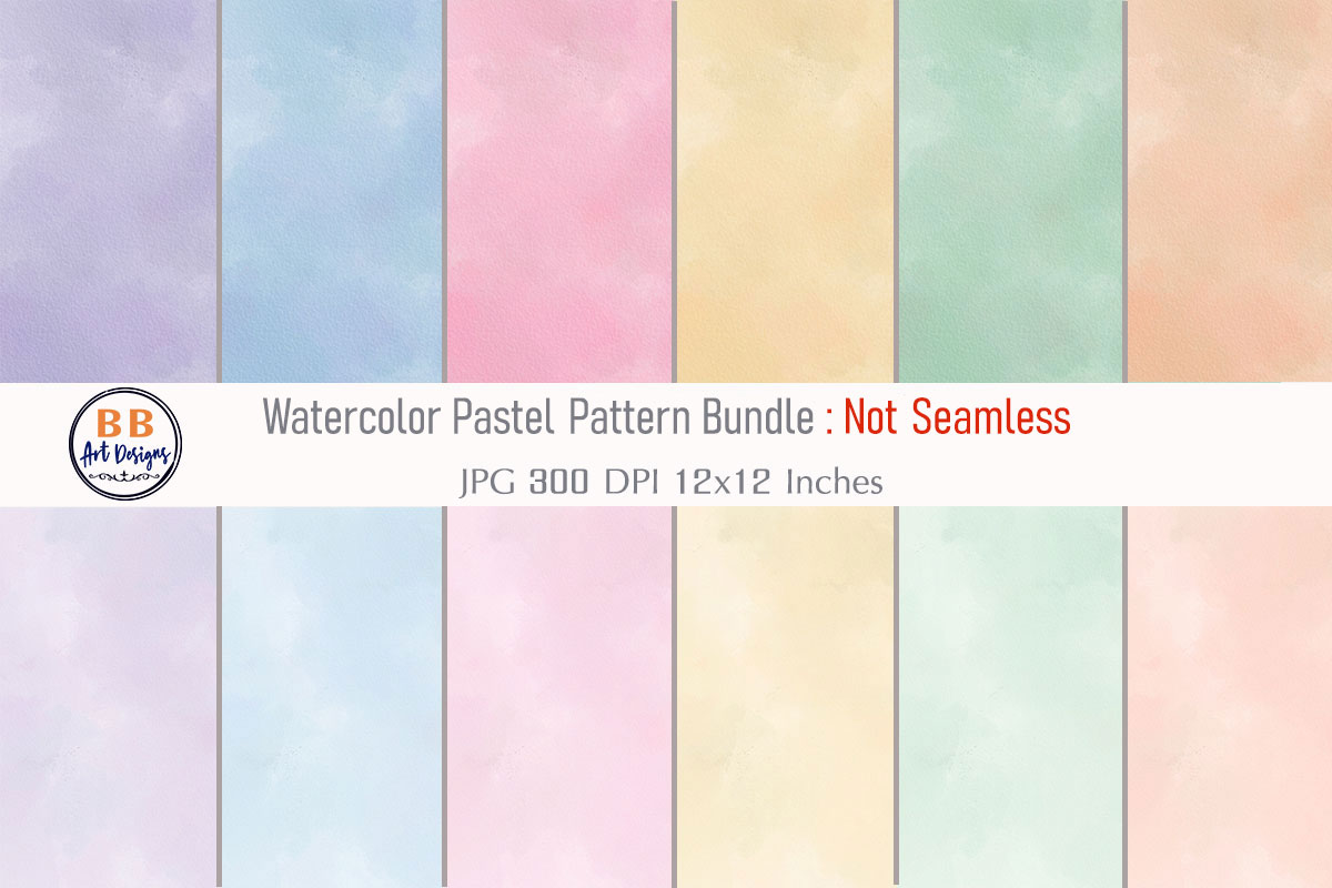 Pastel Watercolor Pattern Background JPG
