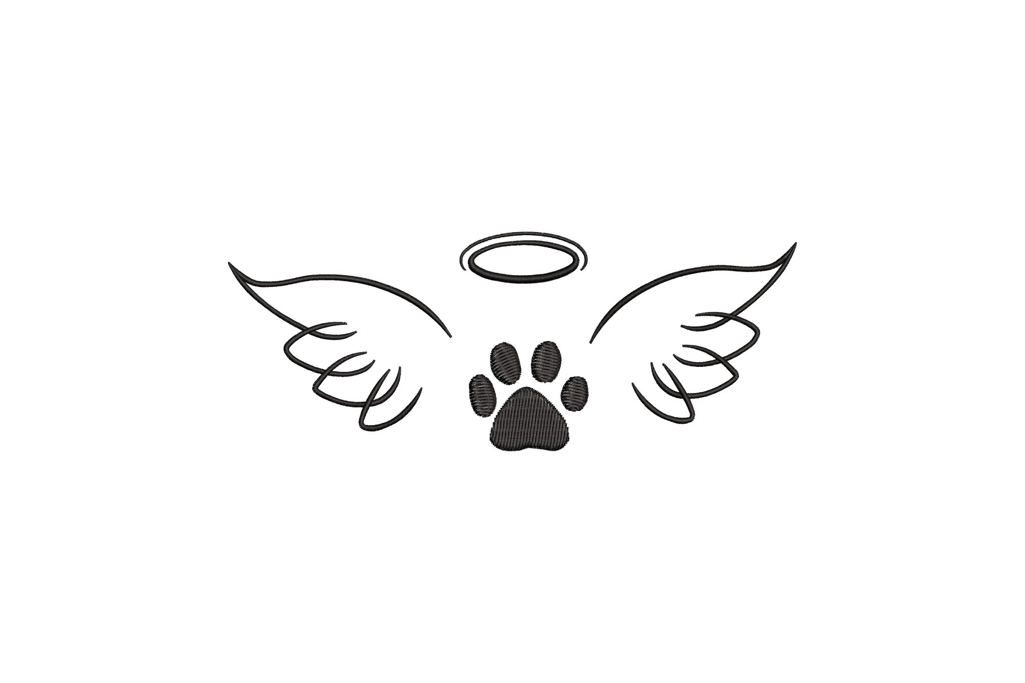 Paw Print Angel Wings