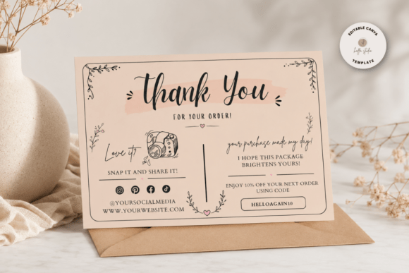 Personalised Business Thank You Cards