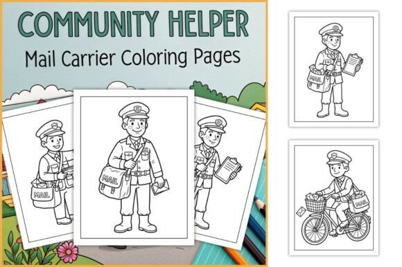 Postal Worker Coloring Pages
