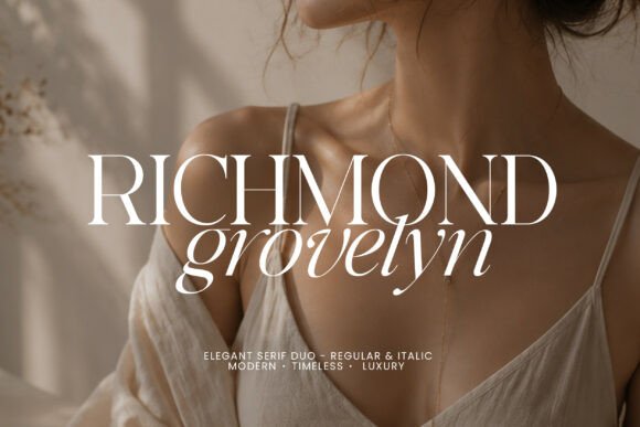 Richmond Grovelyn Serif Font By Moontiontype