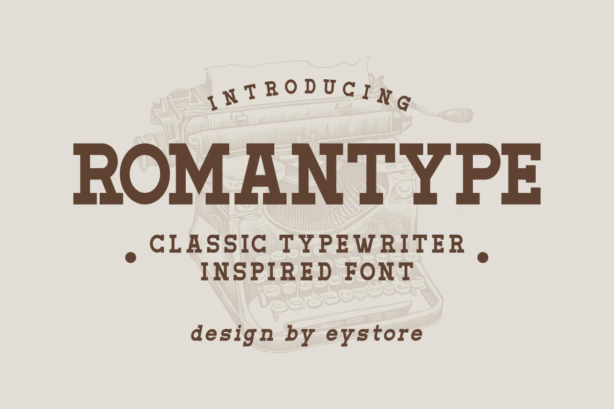 Romantype preview, warm literary serif