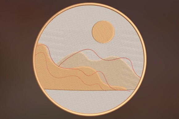 Sunrise Embroidery Design