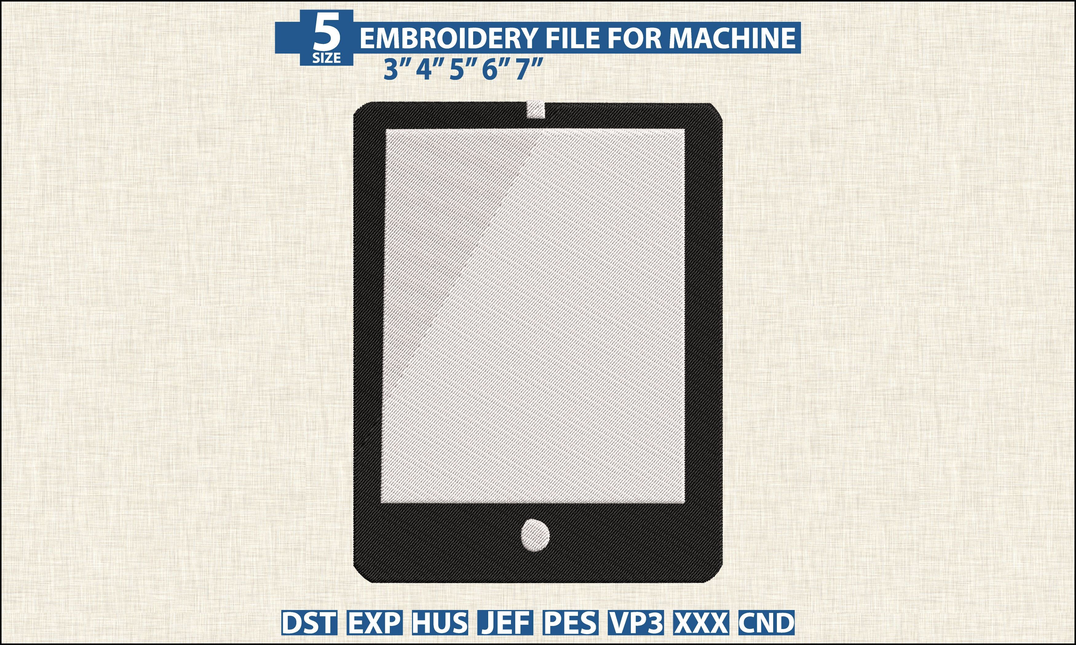 Tablet Embroidery DST PES Pattern File