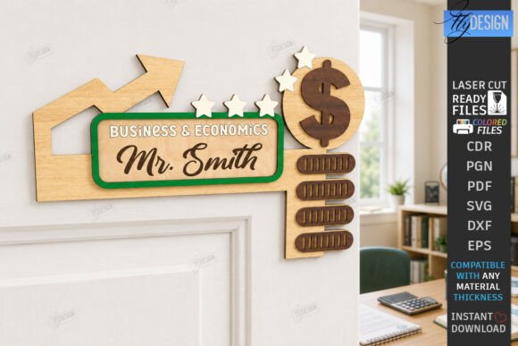 Teacher Door Corner Laser Cut | School
