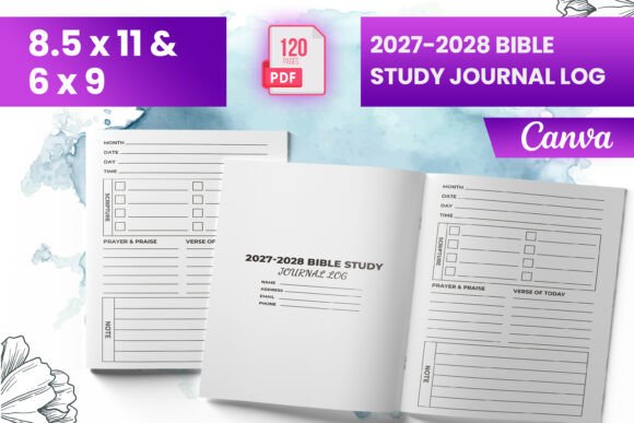 2027-2028 Bible Study Journal Log (KDP)