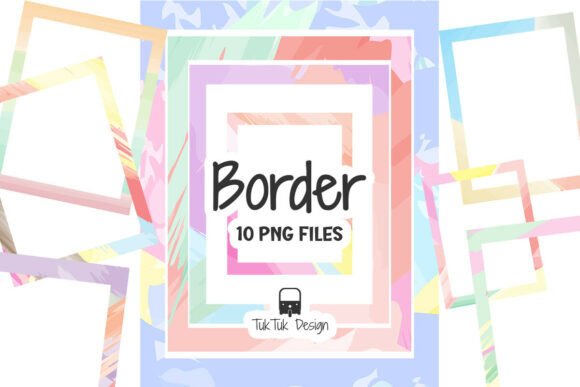 Abstract Shape Frame PNG Bundle 🎨