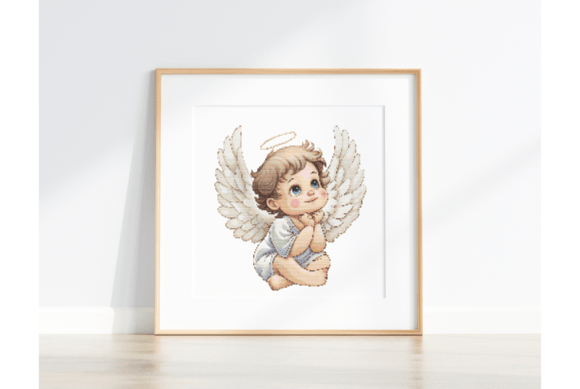 Baby Angel Cross Stitch Pattern