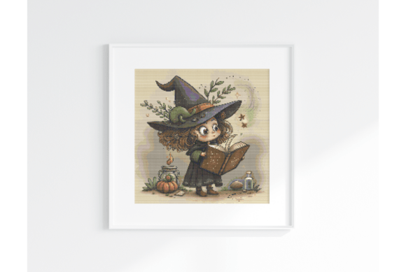 Bookish Wizard Cross Stitch Chart