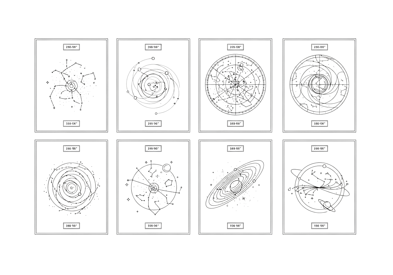 Celestial Constellation and Galaxy Art