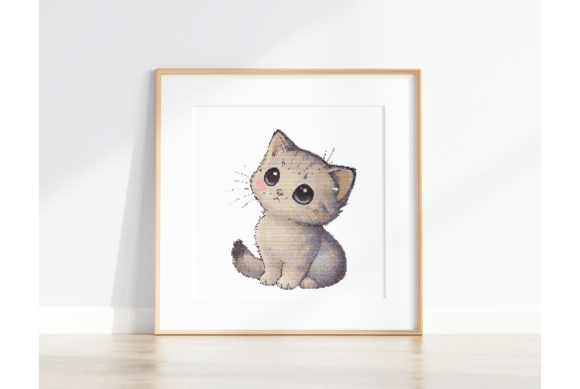 Cute Cat Cross Stitch Pattern