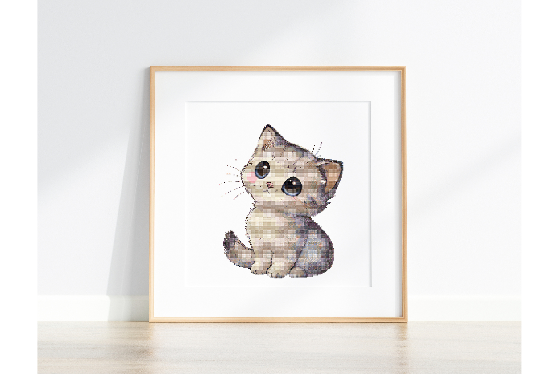 Cute Cat Cross Stitch Pattern