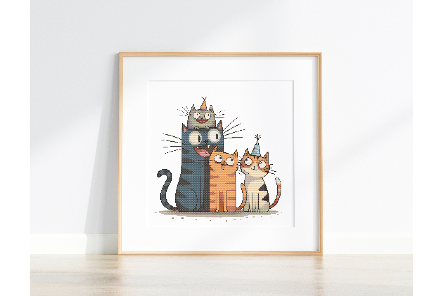 Funny Cat Cross Stitch Pattern PDF