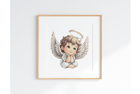 Guardian Angel Cross Stitch Pattern