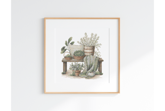 House Plants Cross Stitch Pattern