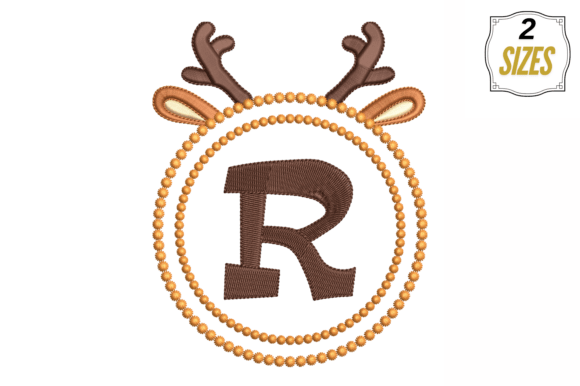 Letter R in Cute Frame