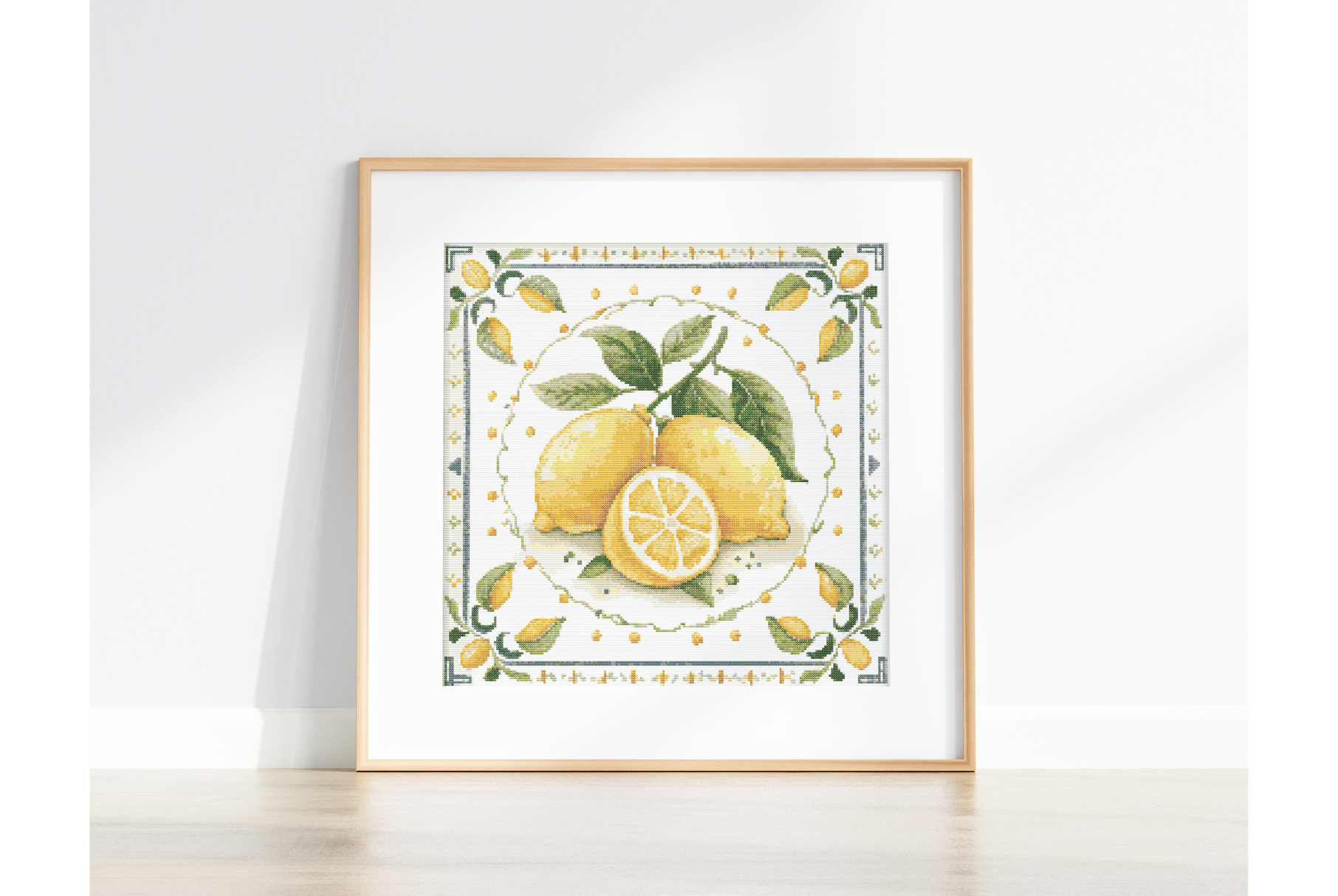 Mediterranean Lemons Cross Stitch Chart