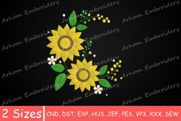 Rustic Sunflower Floral Spray Bouquet
