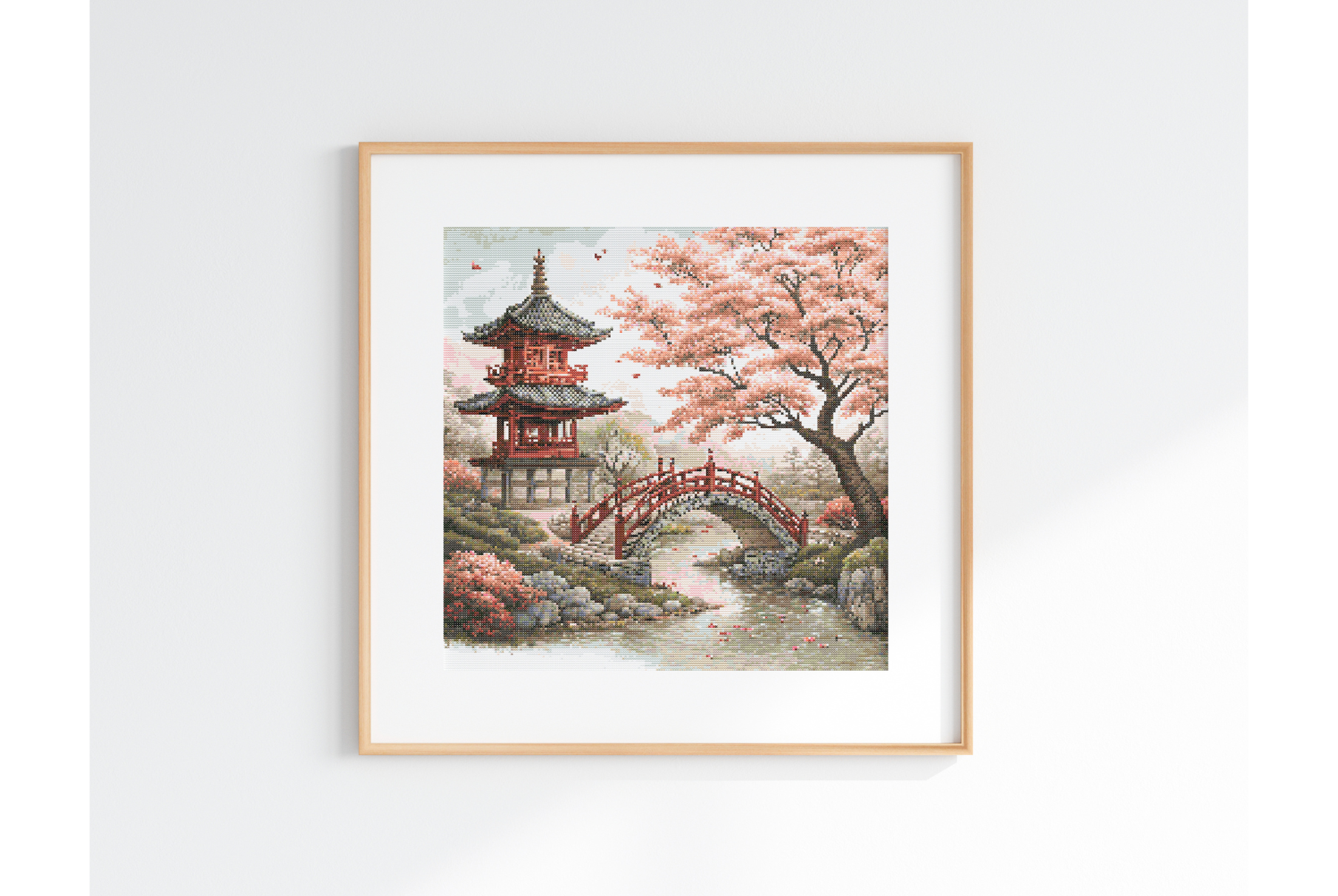 Traditional Japan Garden Cross Stitch