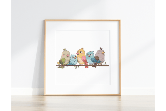 Whimsical Bird Cross Stitch Pattern