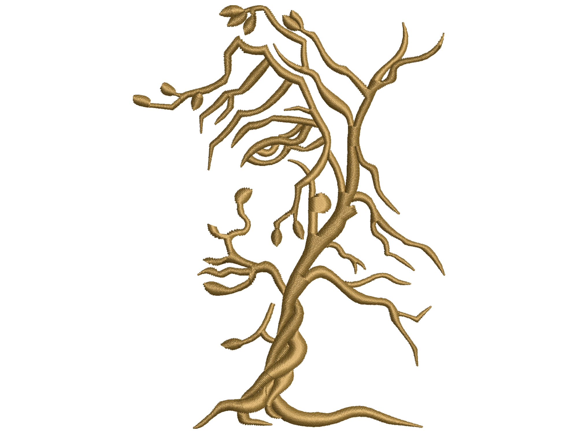 Fantasy Tree with Hidden Face Machine Em