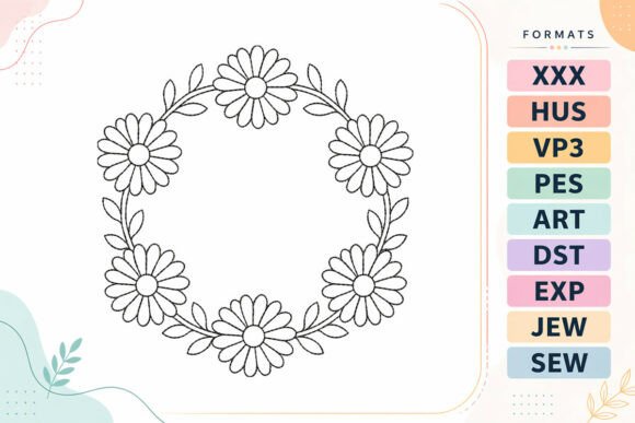 Floral Daisy Frame