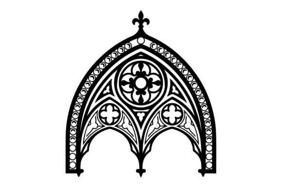 Gothic Cathedral Arch SVG