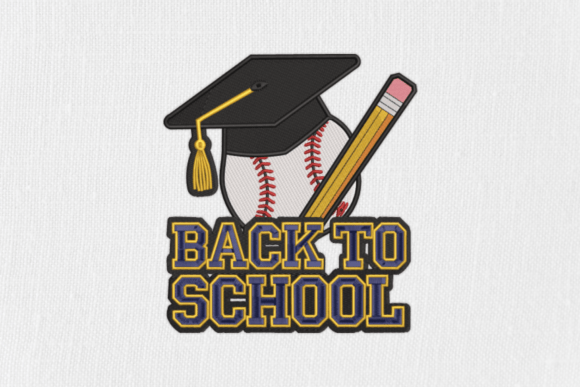 Graduation Cap, Baseball and Pencil
