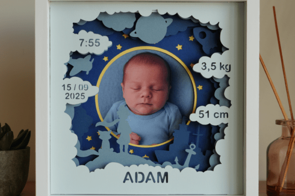 Little Prince - Shadowbox Newborn Stats — photo 3