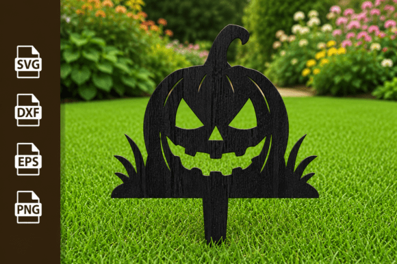 Pumpkin Garden Stakes Laser Cut Files