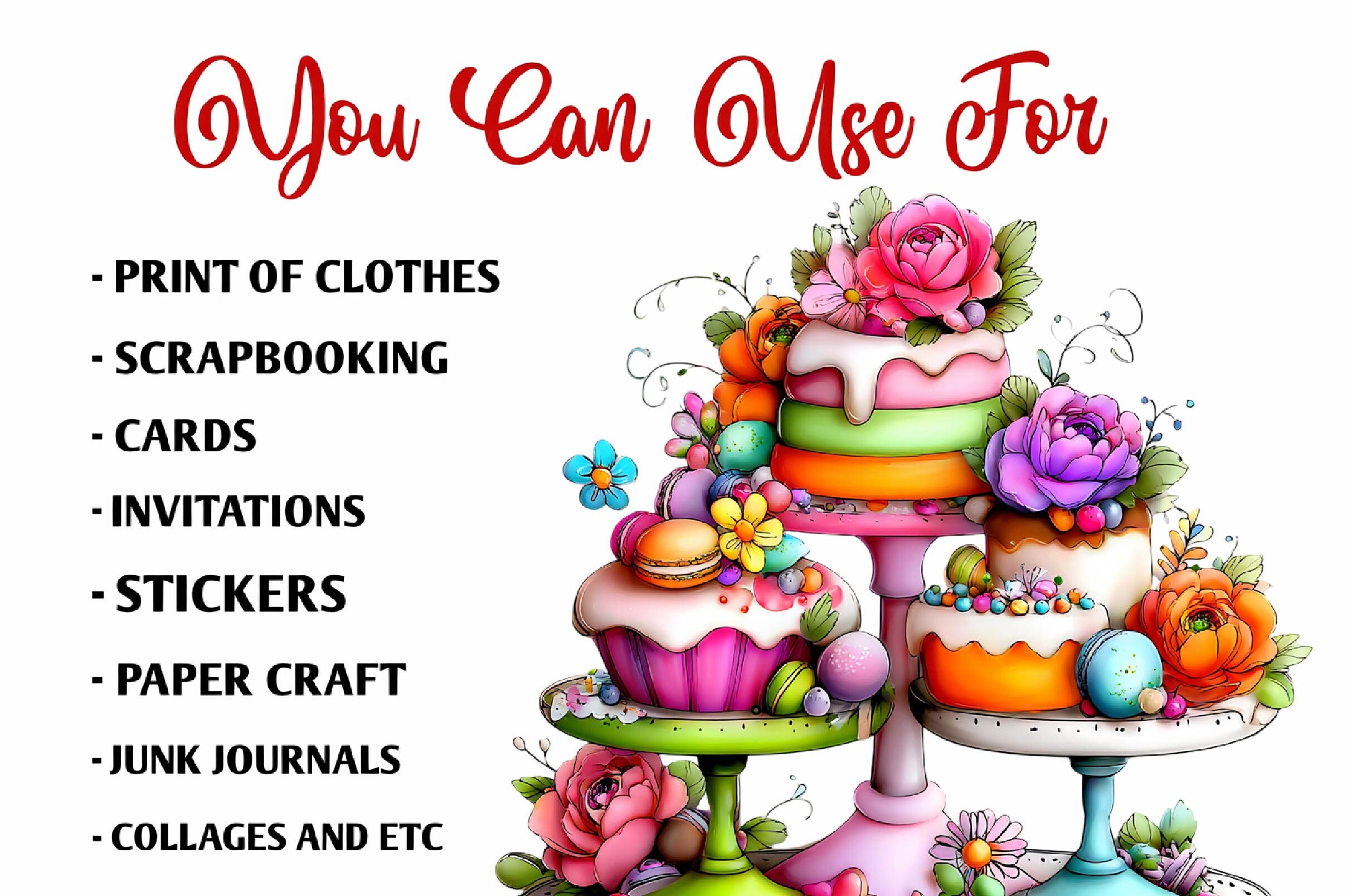 Whimsical Romantic Wedding Clipart - photo 7