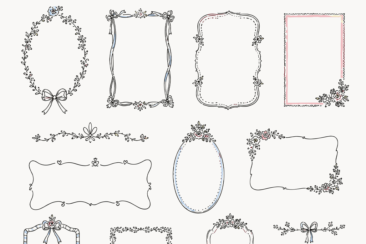 Whimsical Vintage Wedding Frames and Flo