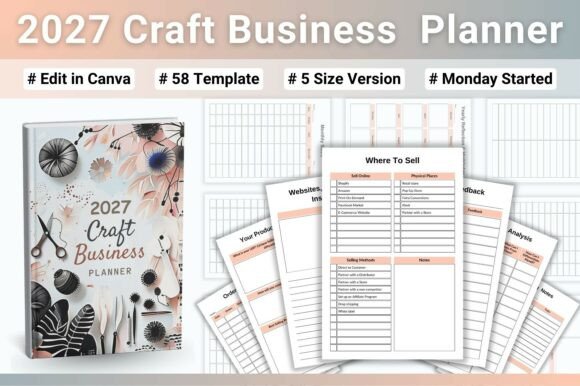🎨 2027 Craft Business Planner