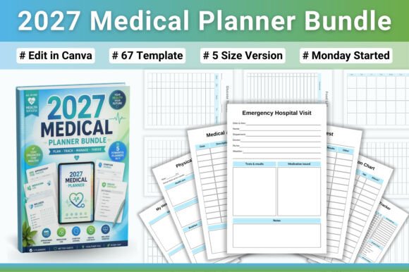 🩺 2027 Medical Planner Bundle