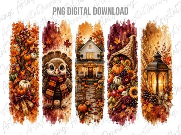 Autumn Thanksgiving Fall Brushstroke PNG