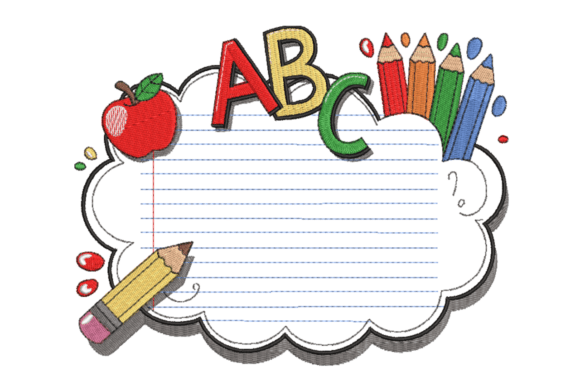 Back to School ABC Cloud Frame