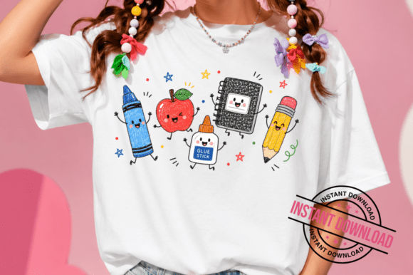 Back to School PNG, Cute School Supplies