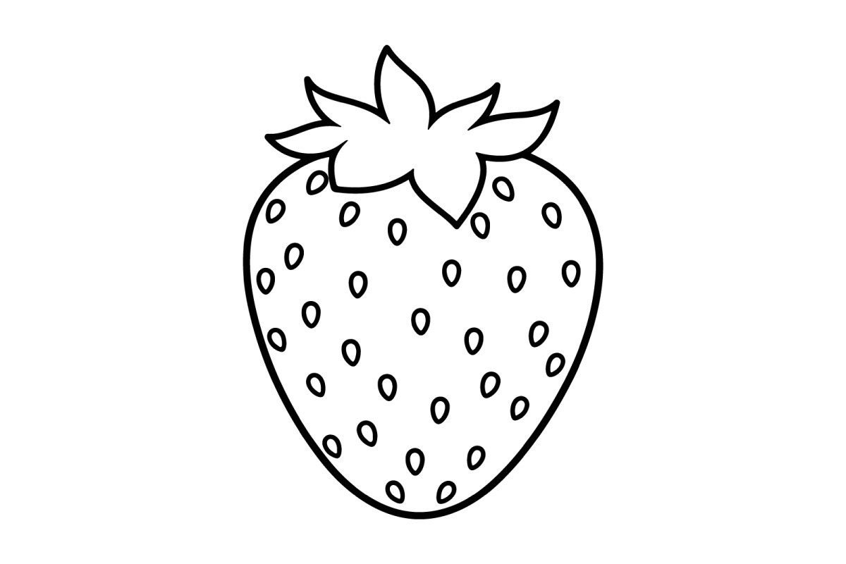 Black And White Strawberry Coloring Page Graphic By Sctchcreations black-and-white-strawberry-coloring-page-graphic-by-sctchcreations