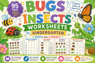 Bugs and Insects Worksheets for K Graphic by luminalearninghouse ...