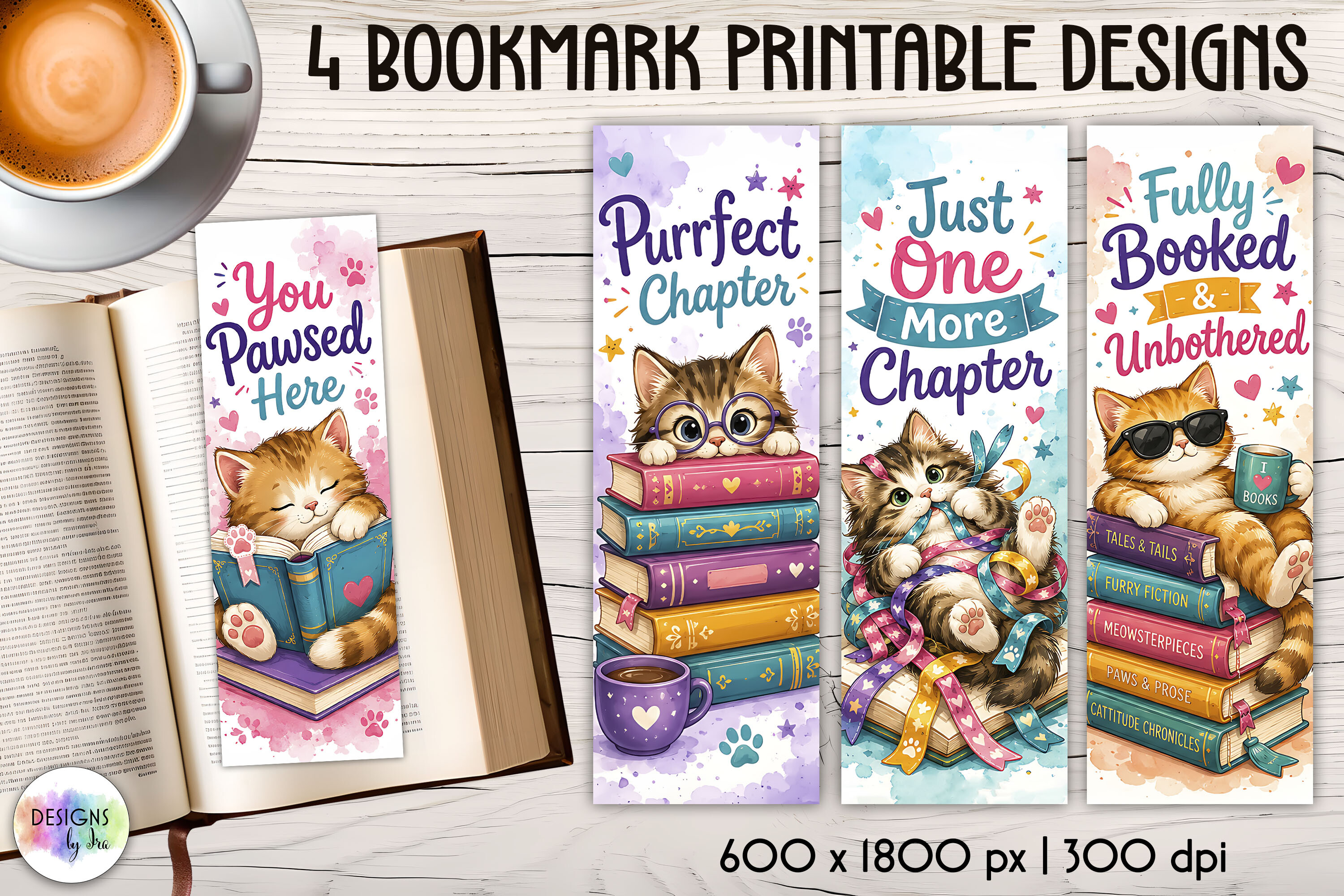 Cute Cat Reader Bookmarks